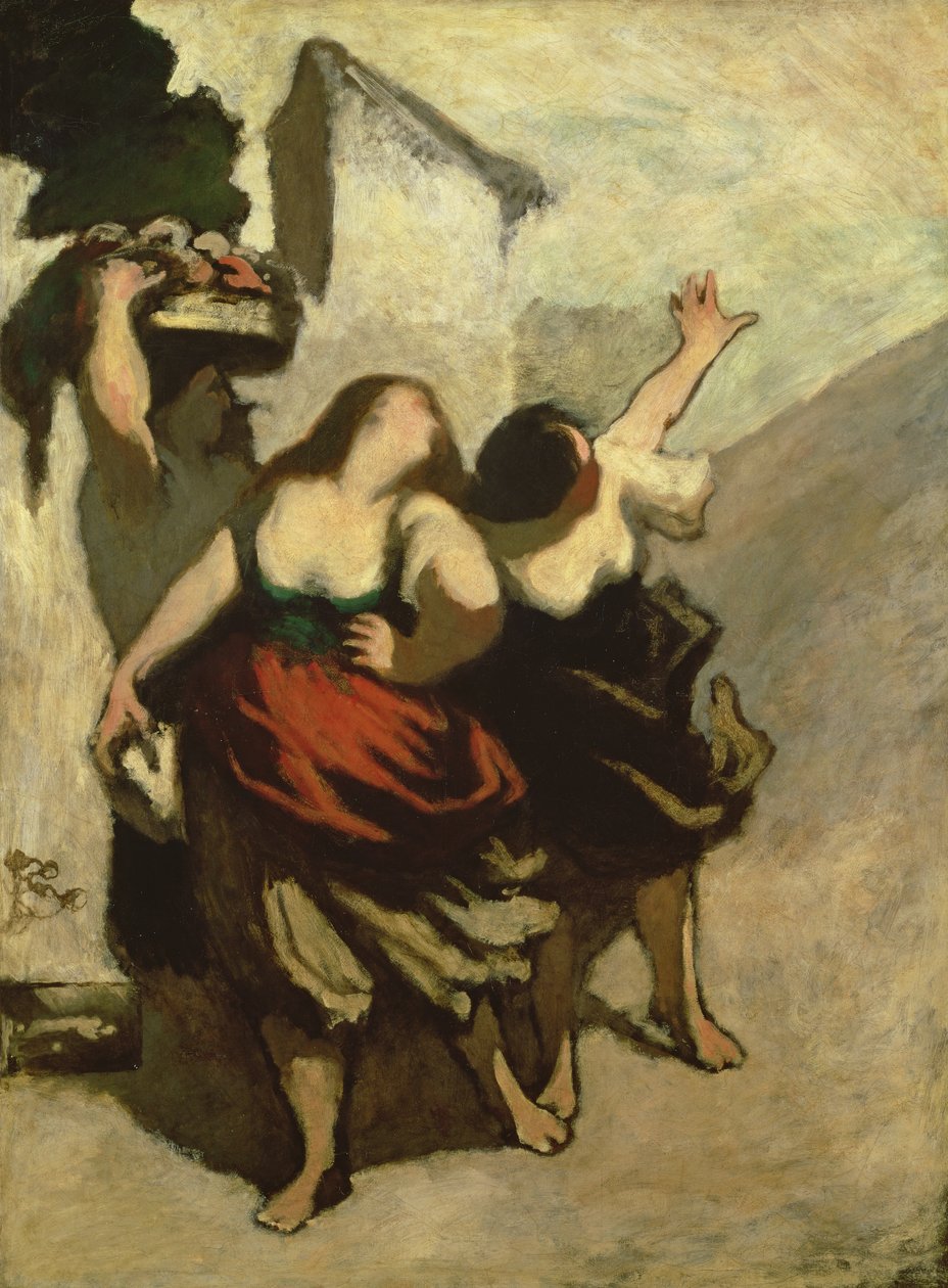 Los Rústicos (Las Hijas del Molinero) de Honoré Daumier
