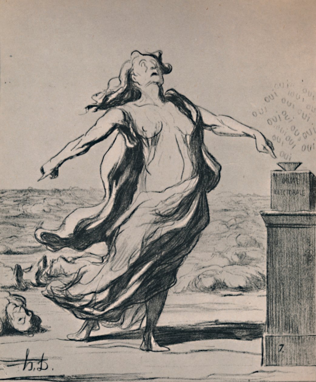 Esto ha matado a aquello, 1871, 1946 de Honoré Daumier