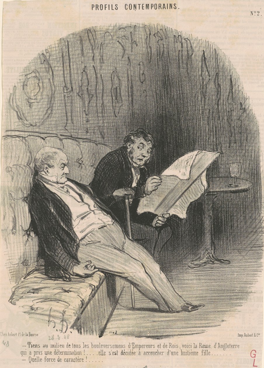 Tiens au milieu de ...bouleversemens ... de Honoré Daumier