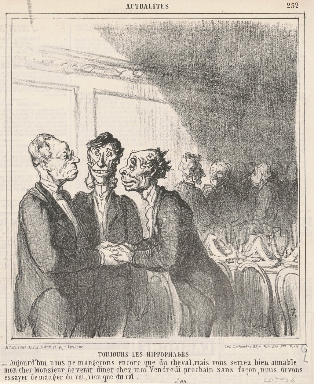 Siempre los hipófagos de Honoré Daumier