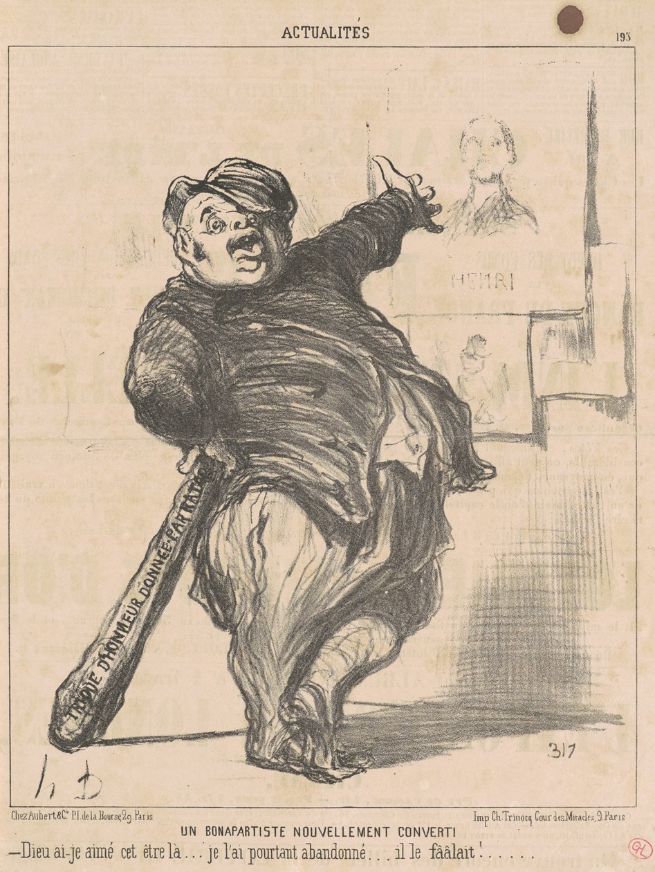 Un bonapartista recién convertido de Honoré Daumier