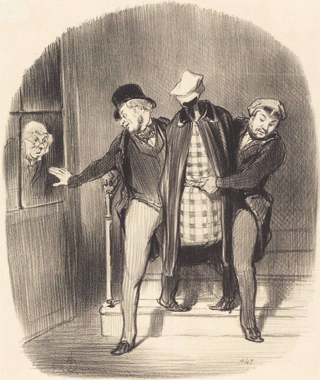 Una Mudanza Furtiva de Honoré Daumier