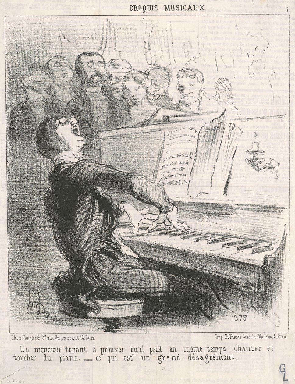 Un señor que quiere demostrar que puede... de Honoré Daumier