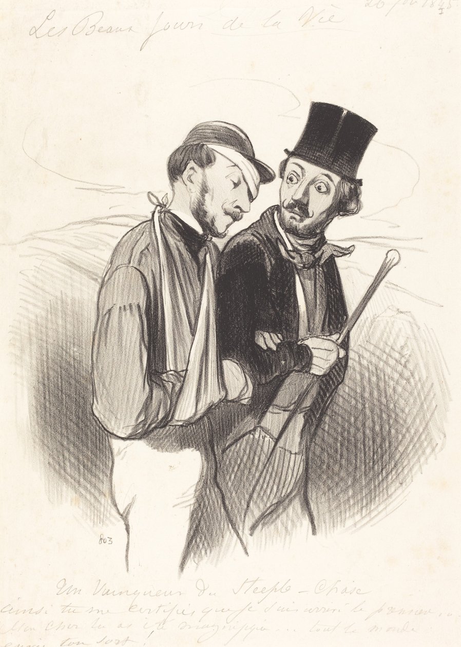 Un vencedor de steeple-chase de Honoré Daumier