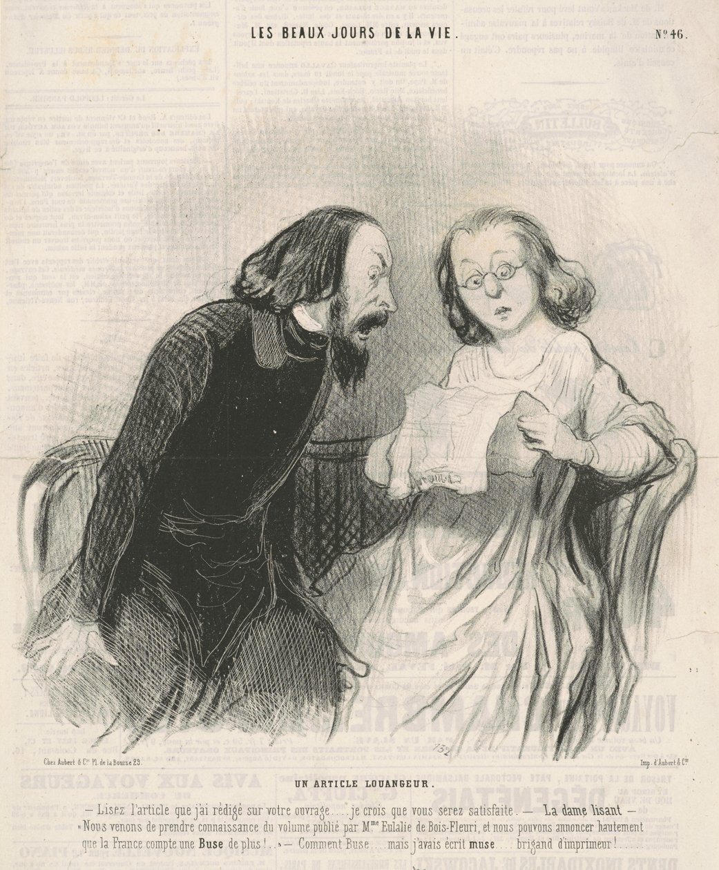 Un artículo elogioso de Honoré Daumier