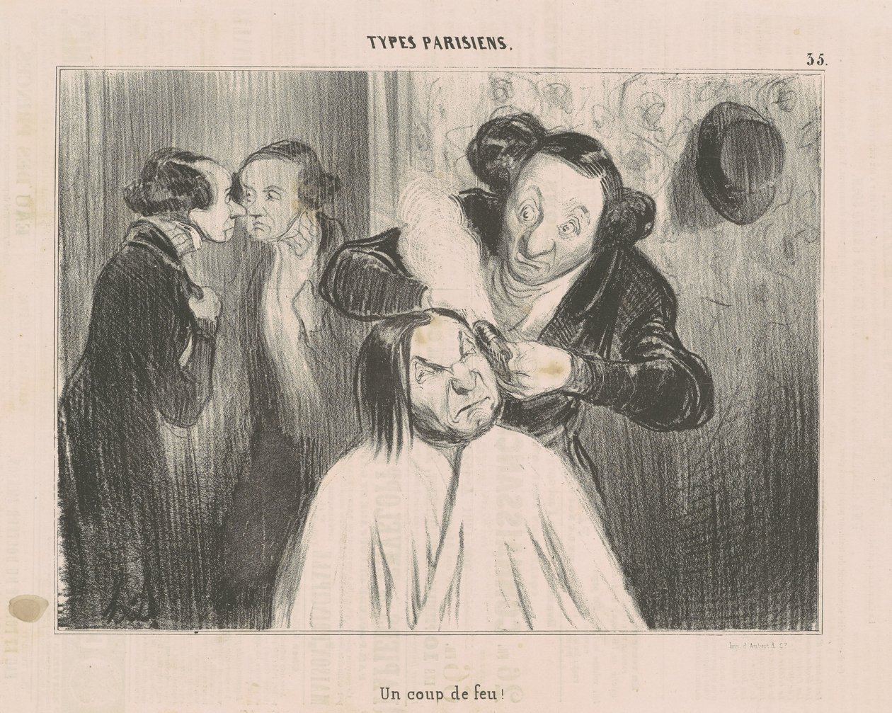 ¡Un disparo! de Honoré Daumier