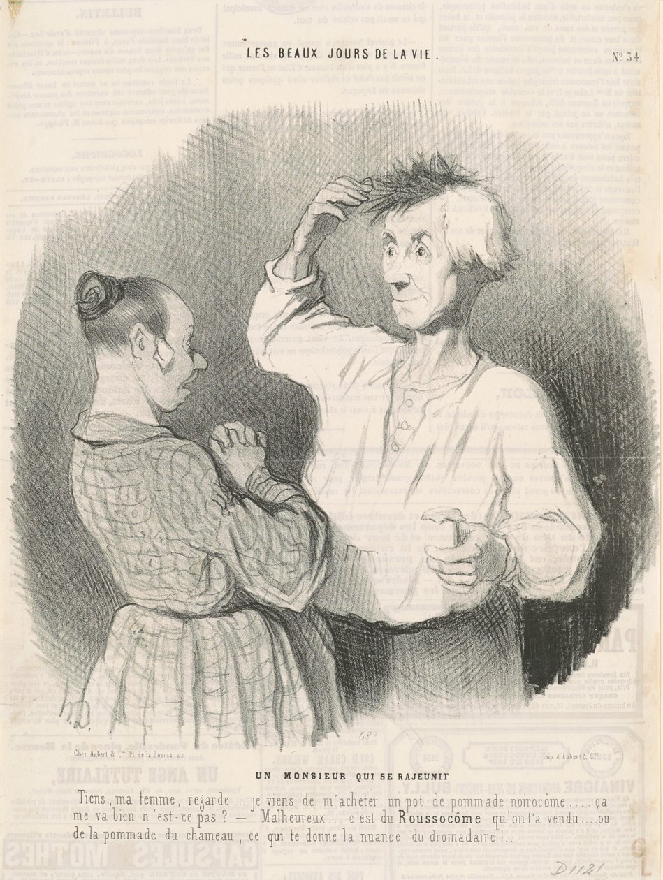 Un señor que se rejuvenece de Honoré Daumier