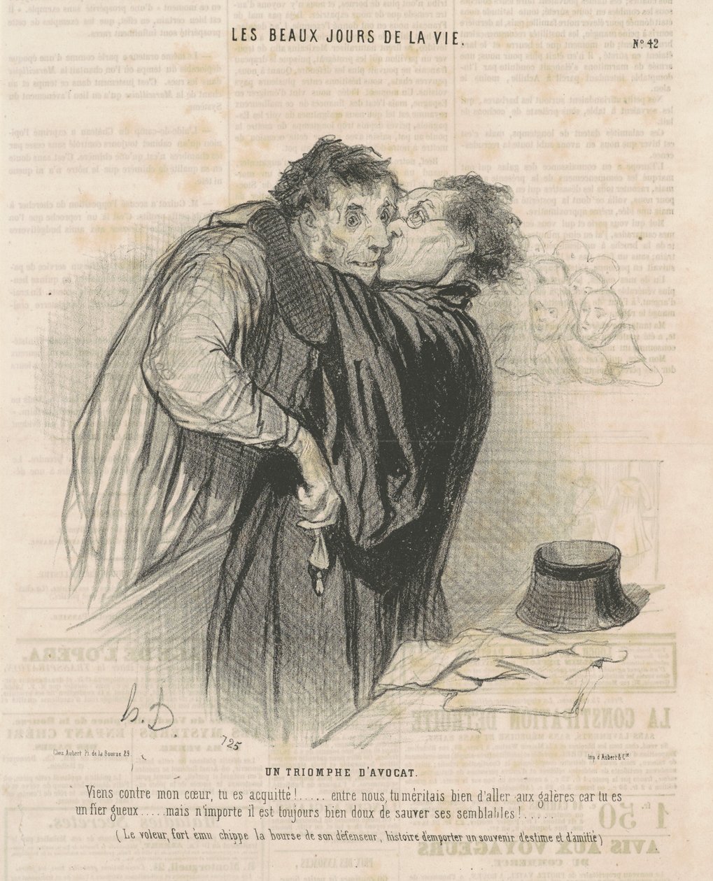 Un triunfo de abogado de Honoré Daumier