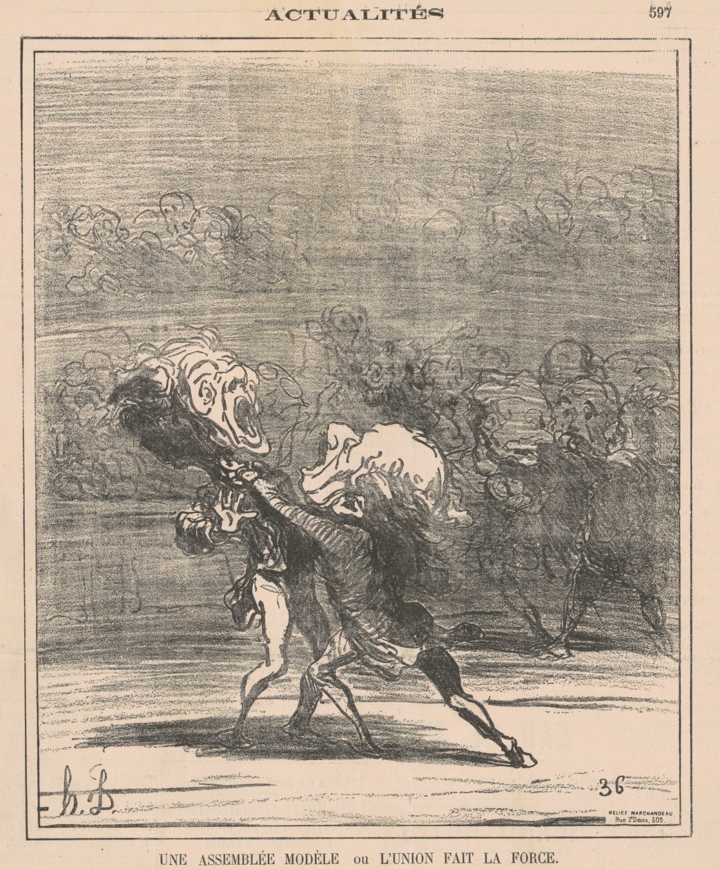 Una Asamblea Modelo ... de Honoré Daumier