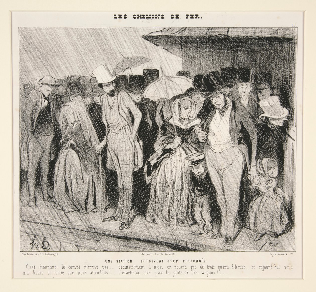 Una estación infinitamente demasiado larga :C de Honoré Daumier