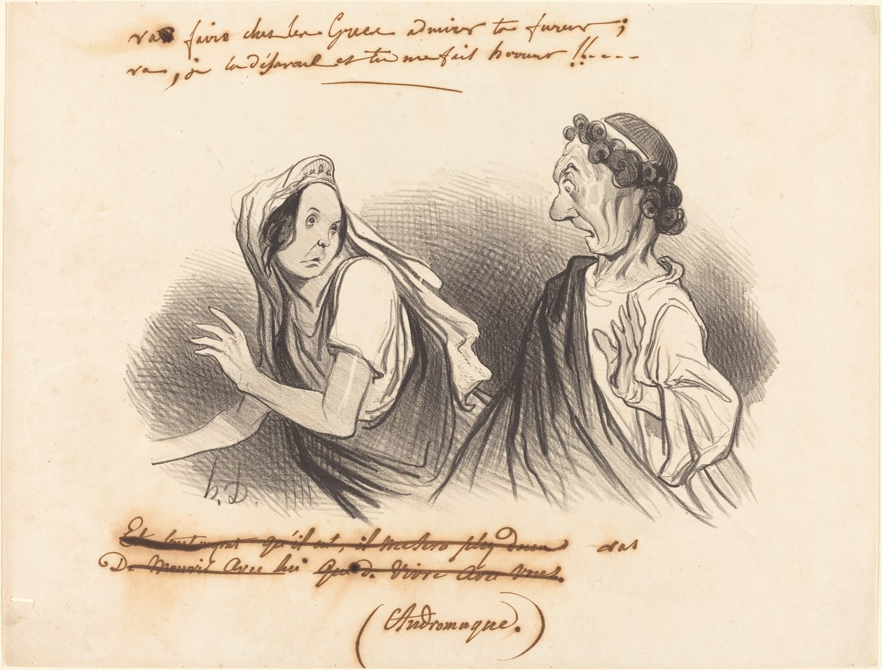 Ve a hacer... admirar tu furia... de Honoré Daumier