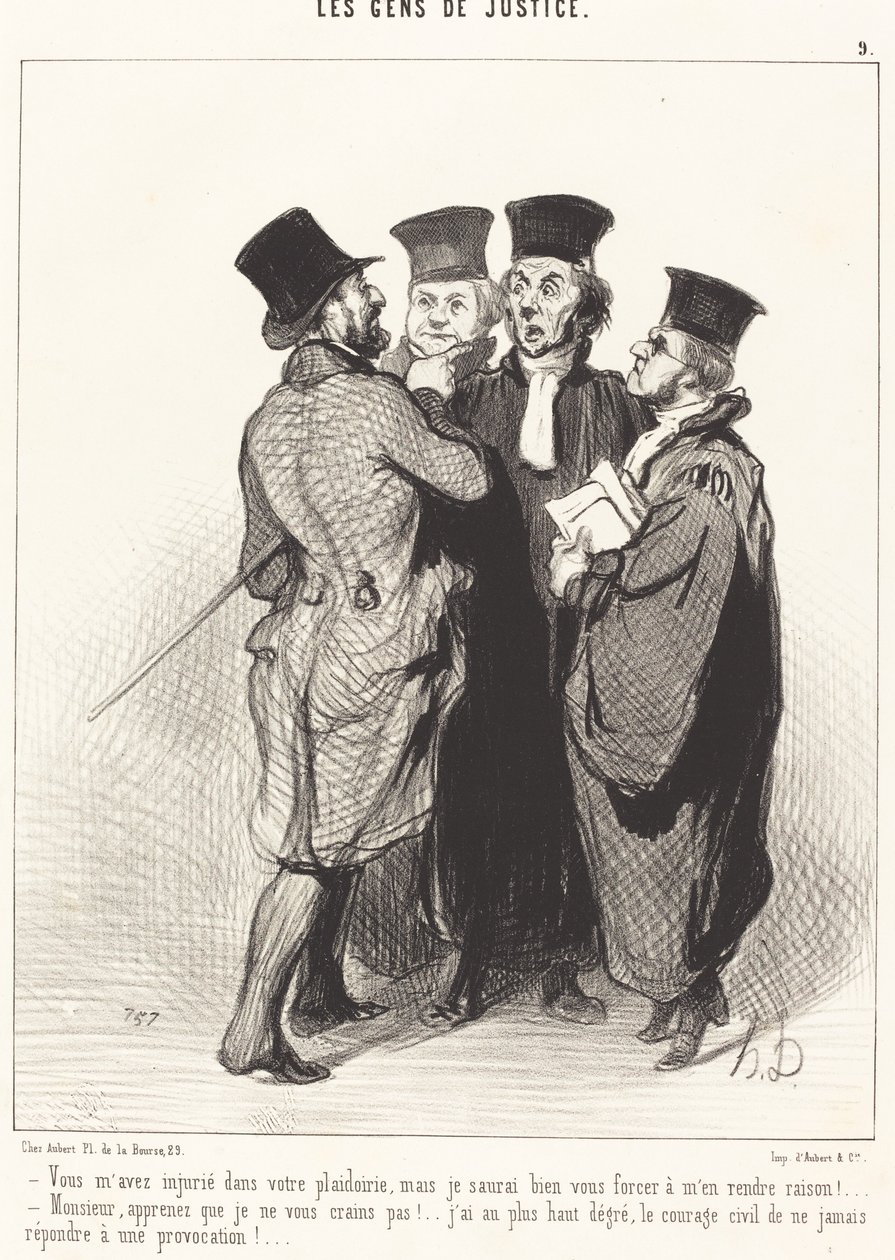 Me has insultado en tu alegato... de Honoré Daumier
