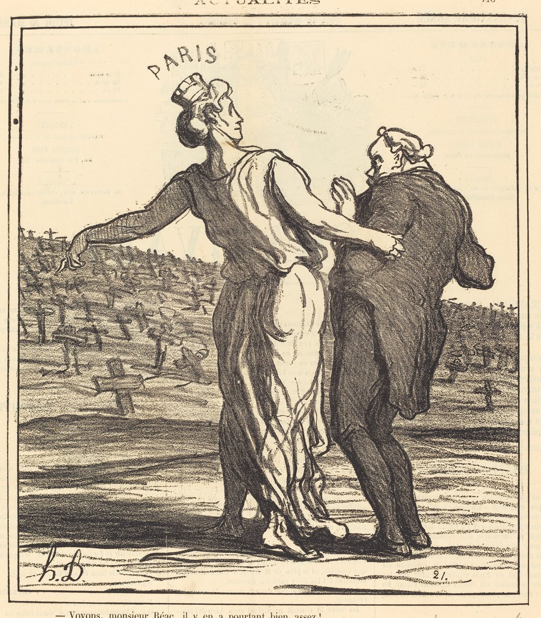 Voyons, monsieur Réac... de Honoré Daumier