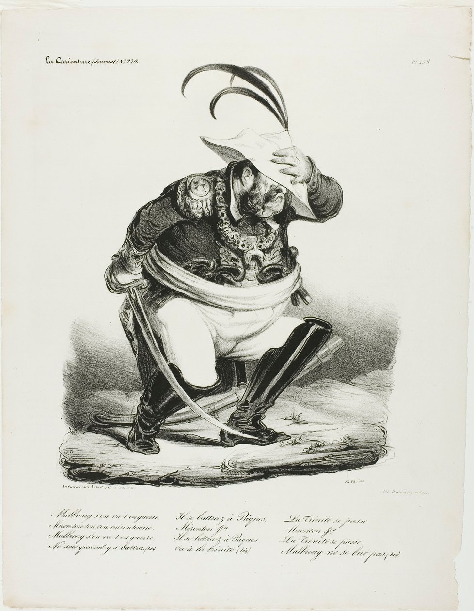 Malbroug va a la guerra... de Honoré Victorin Daumier