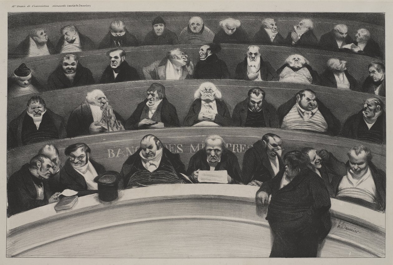 El vientre legislativo (Le Ventre législatif) de Honoré Daumier