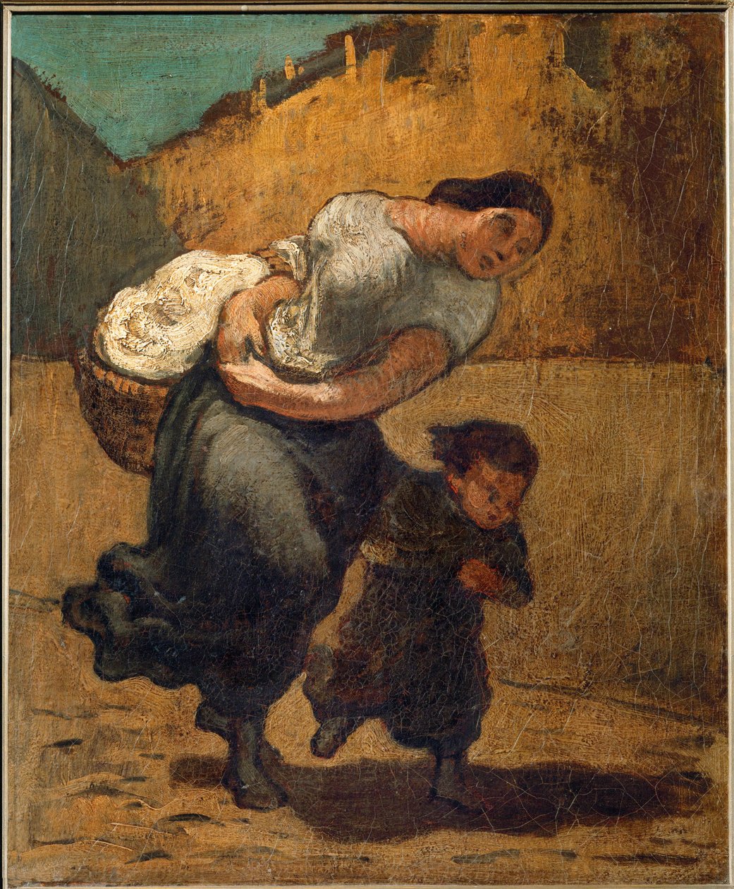 La carga ... (óleo sobre lienzo) de Honoré Daumier