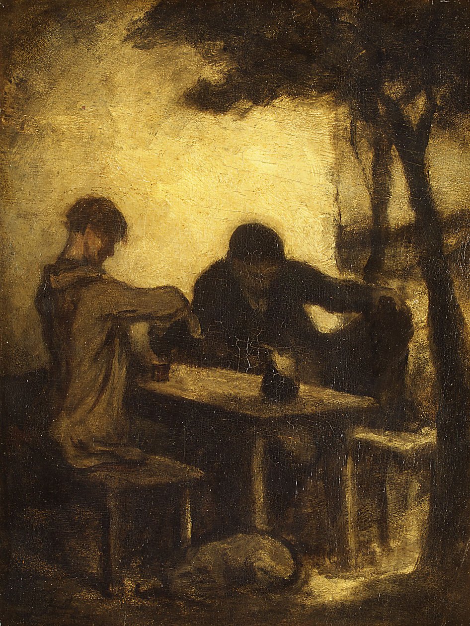 Los bebedores de Honoré Daumier