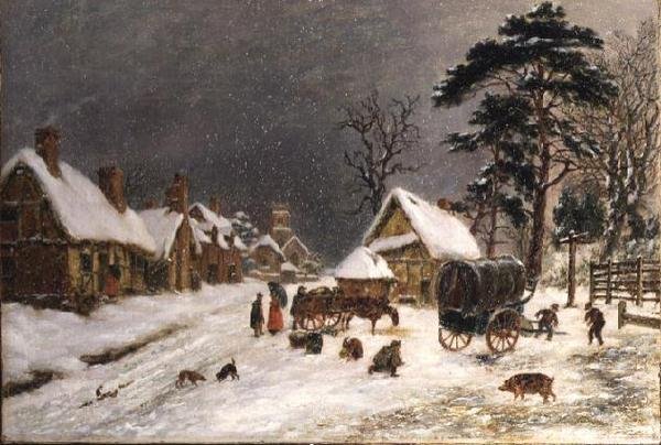Escena de nieve de Hopkins Horsley Hobday Horsley