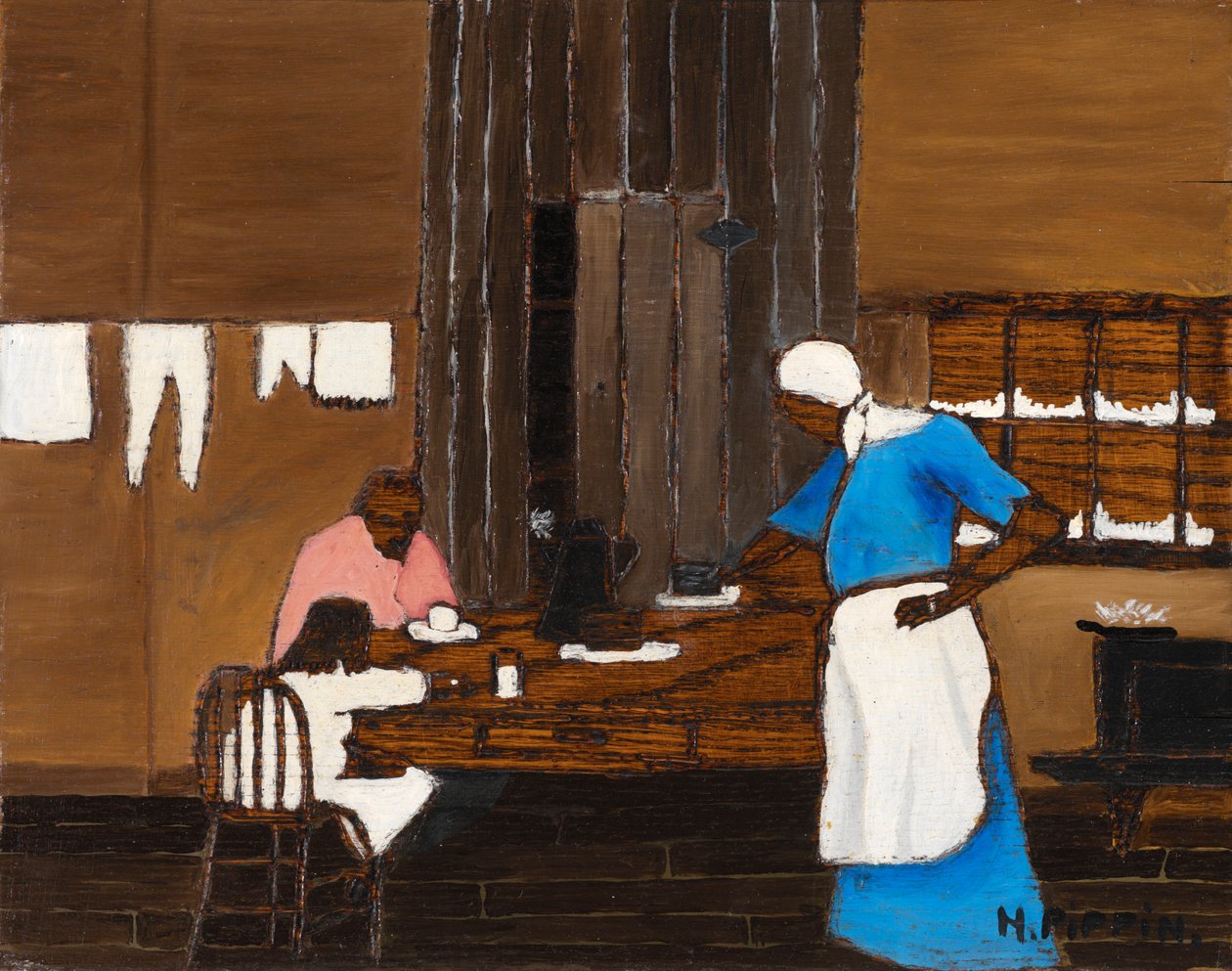 hora de la cena de Horace Pippin