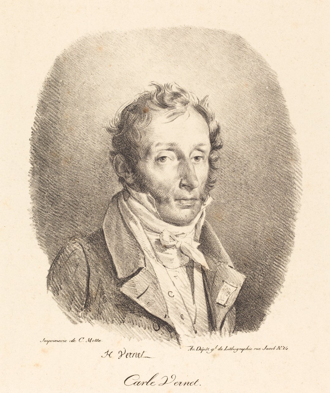 Busto de Carle Vernet de Emile Jean Horace Vernet
