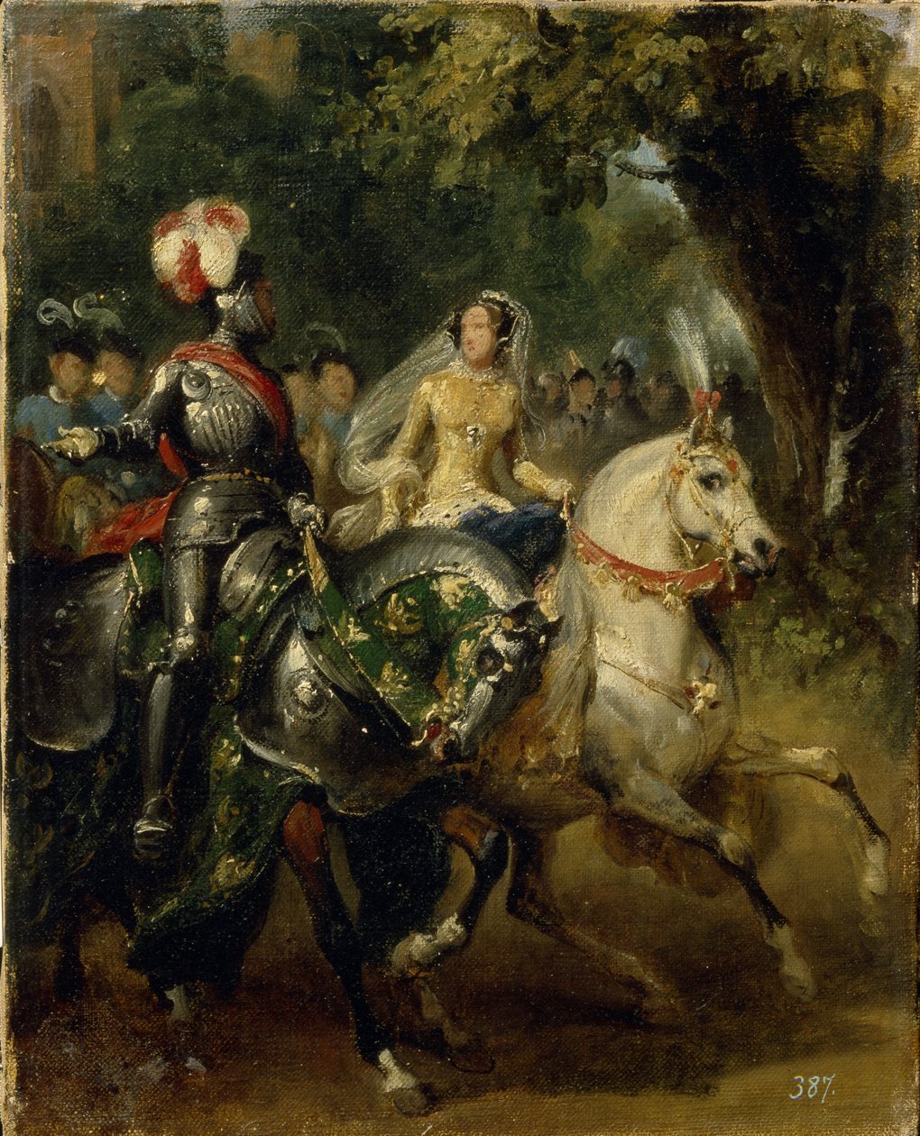 Cabalgata, ca 1842 de Emile Jean Horace Vernet