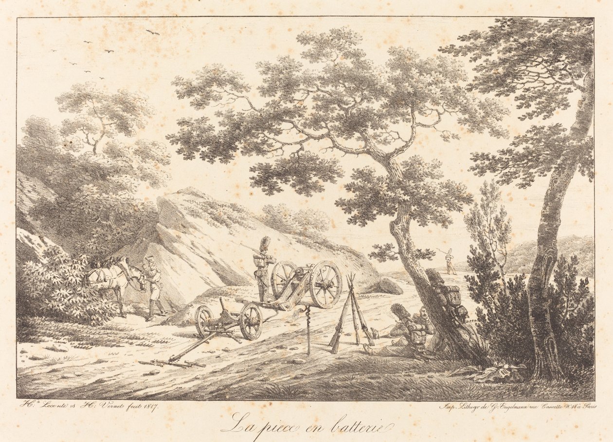 La pieza en batería de Emile Jean Horace Vernet