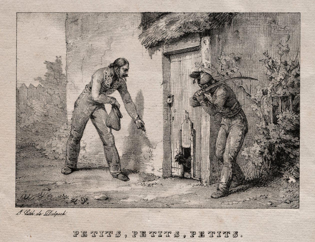 Merodeadores. ¡Pequeños! ¡Pequeños! ¡Pequeños! de Emile Jean Horace Vernet