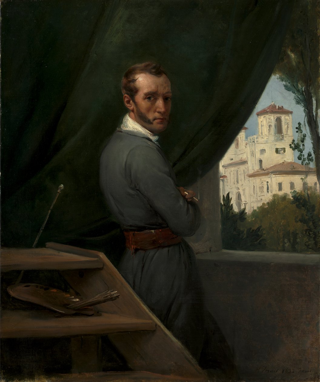 Self-Portrait in Rome de Emile Jean Horace Vernet