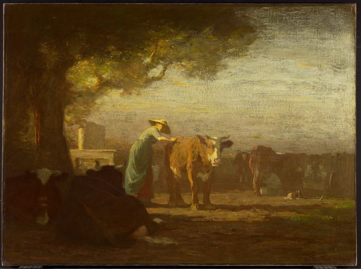 El patio de la lechería de Horatio Walker