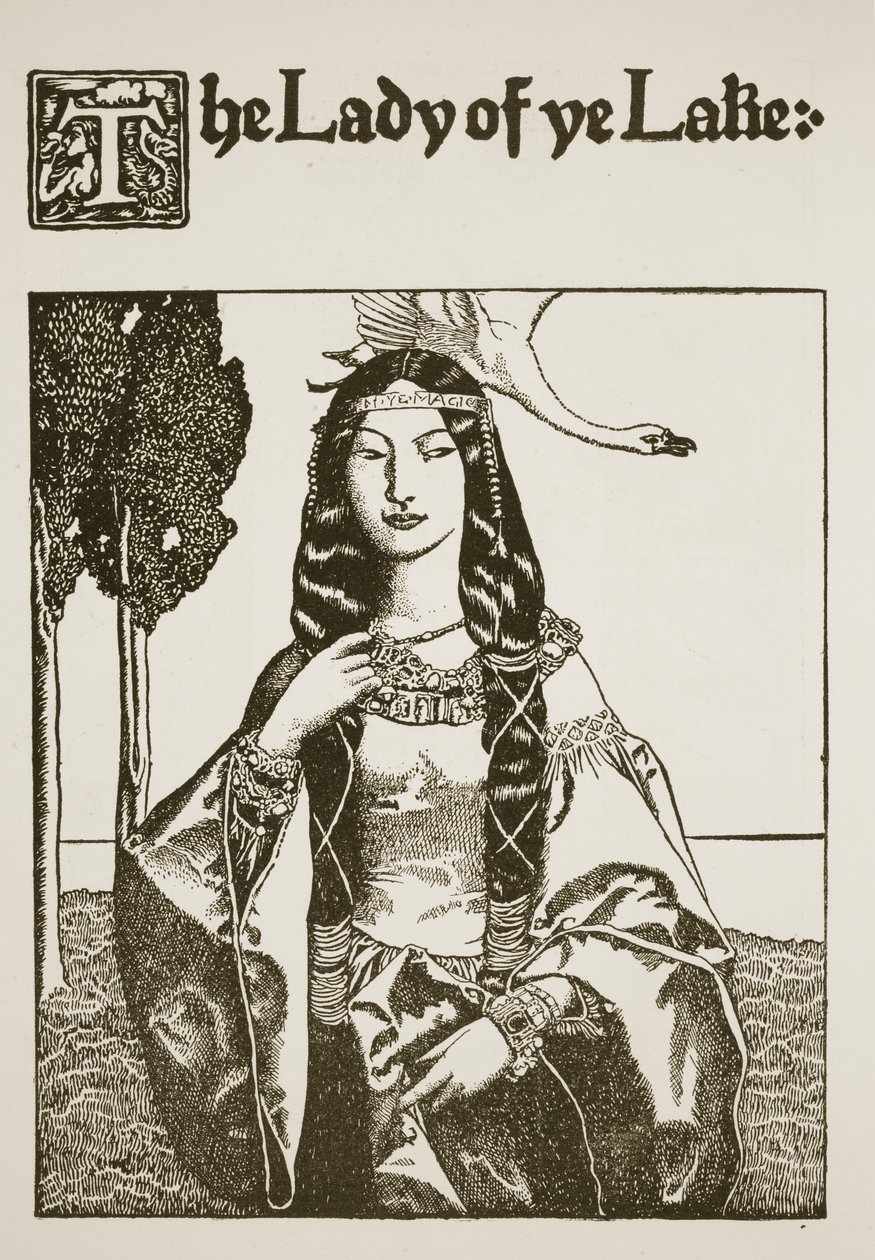 La Dama del Lago, ilustración de 