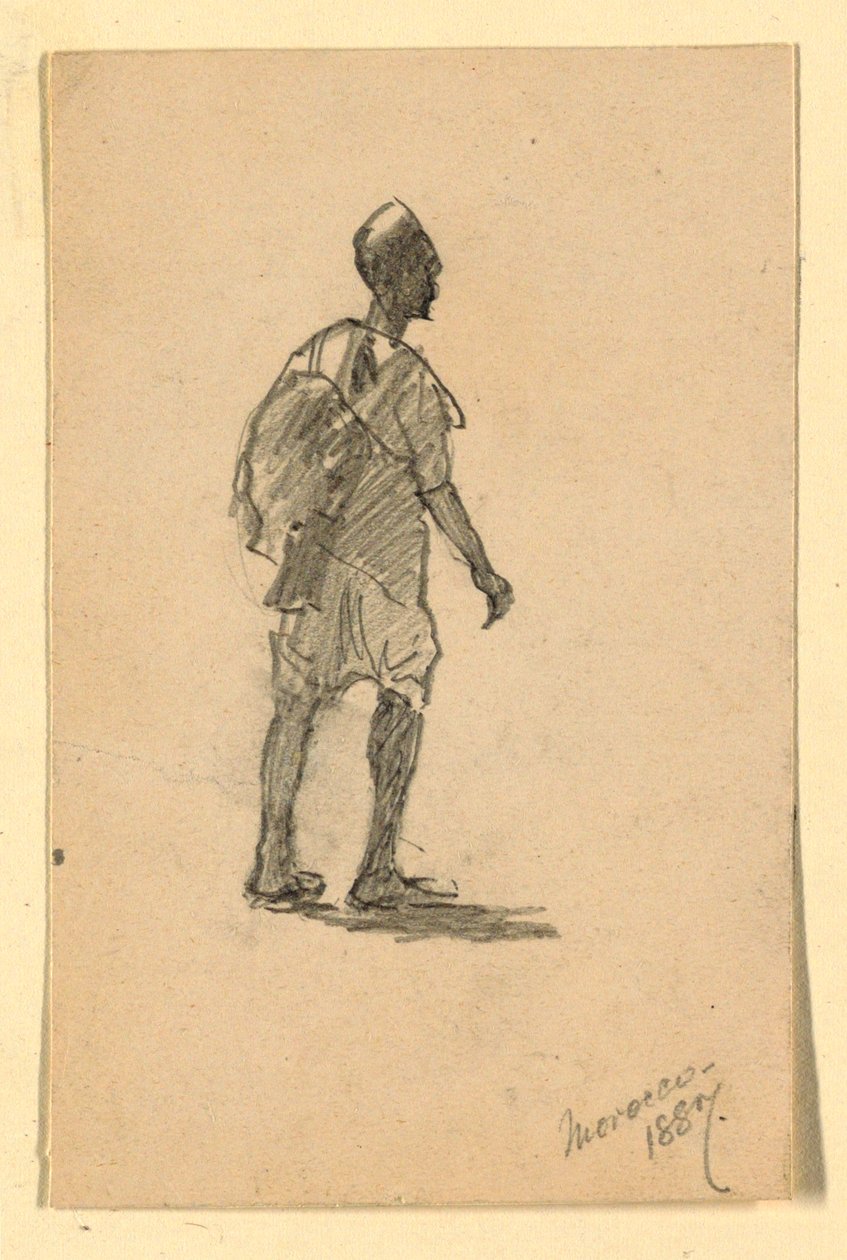 Un moro caminando de Howard Russell Butler