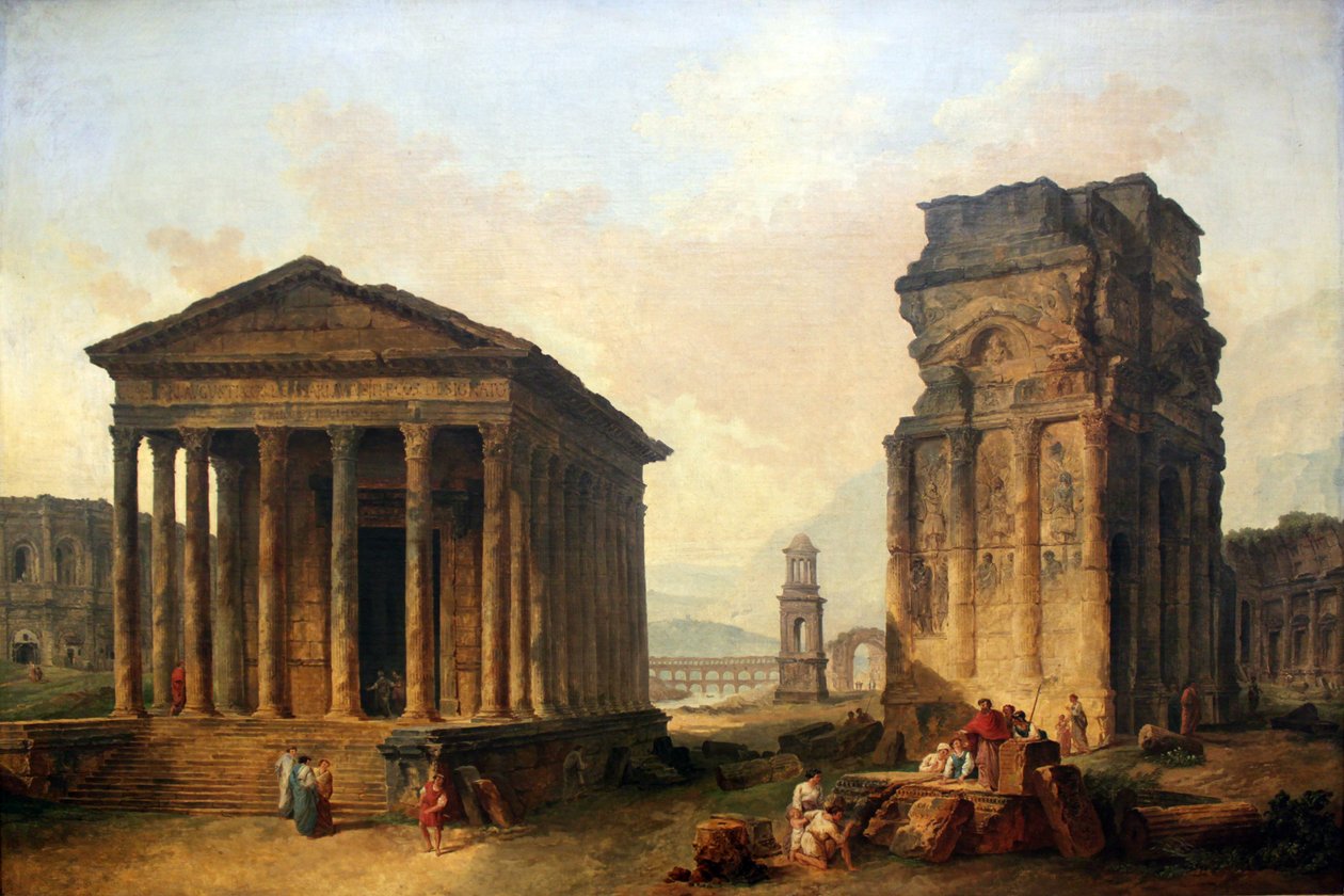 Las ruinas de Nîmes, Orange y Saint-Rémy-de-Provence de Hubert Robert