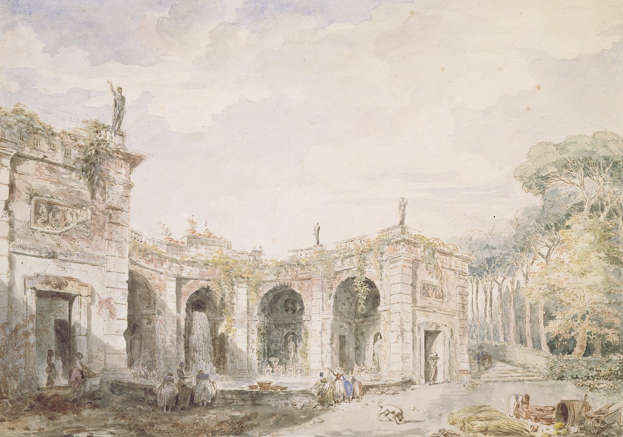 Villa Aldobrandini, Frascati, 1762 de Hubert Robert