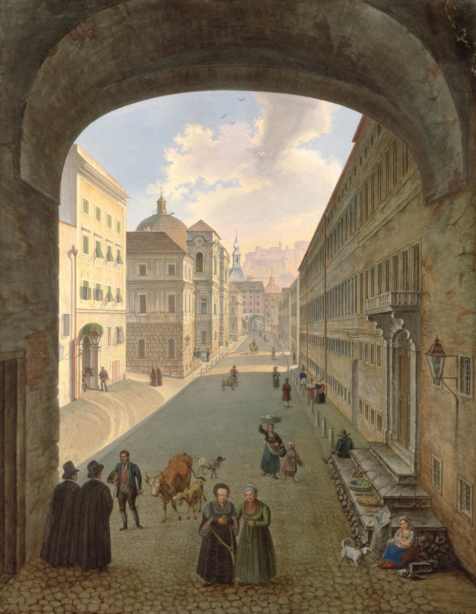 Palacio Lodron, Salzburgo, 1833 de Hubert Sattler