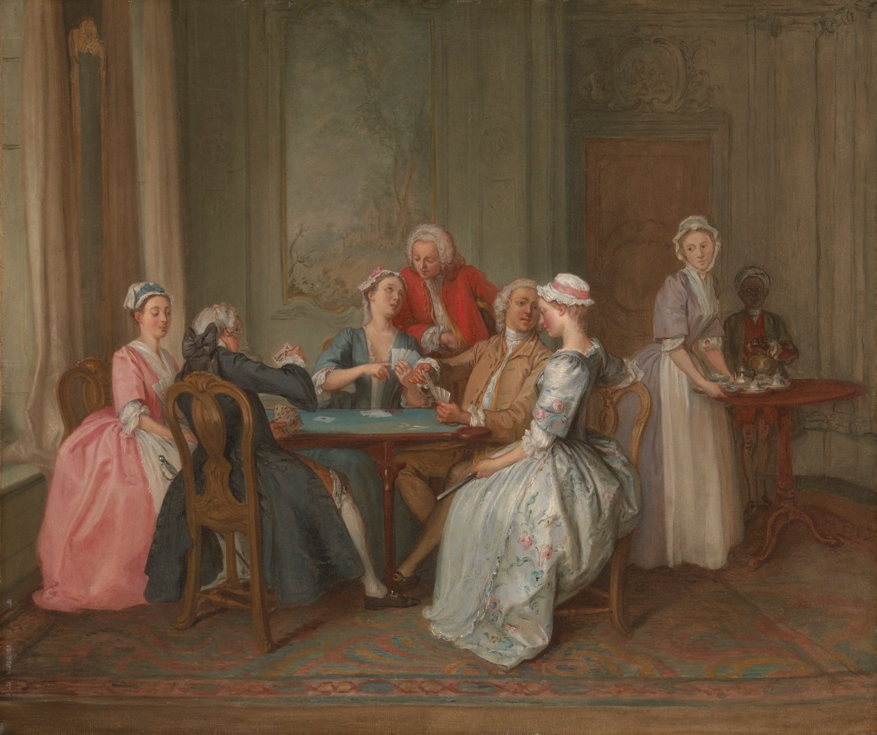 Un juego de cuadrilla de Hubert Francois Gravelot