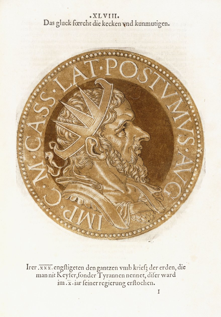 Marcus Cassianus Latinus Postumus de Hubert Goltzius