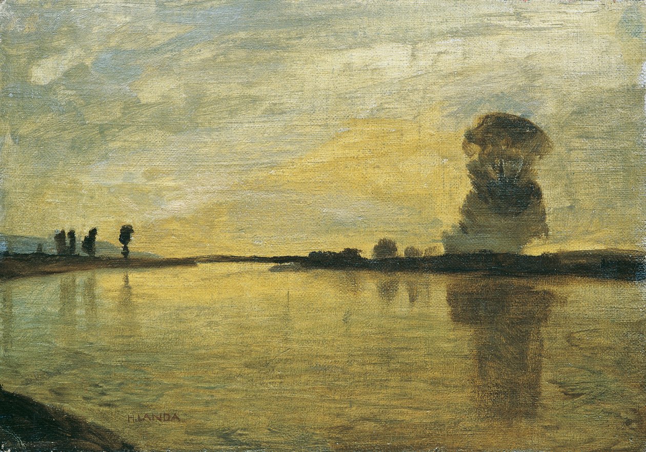 paisaje del danubio de Hubert Landa