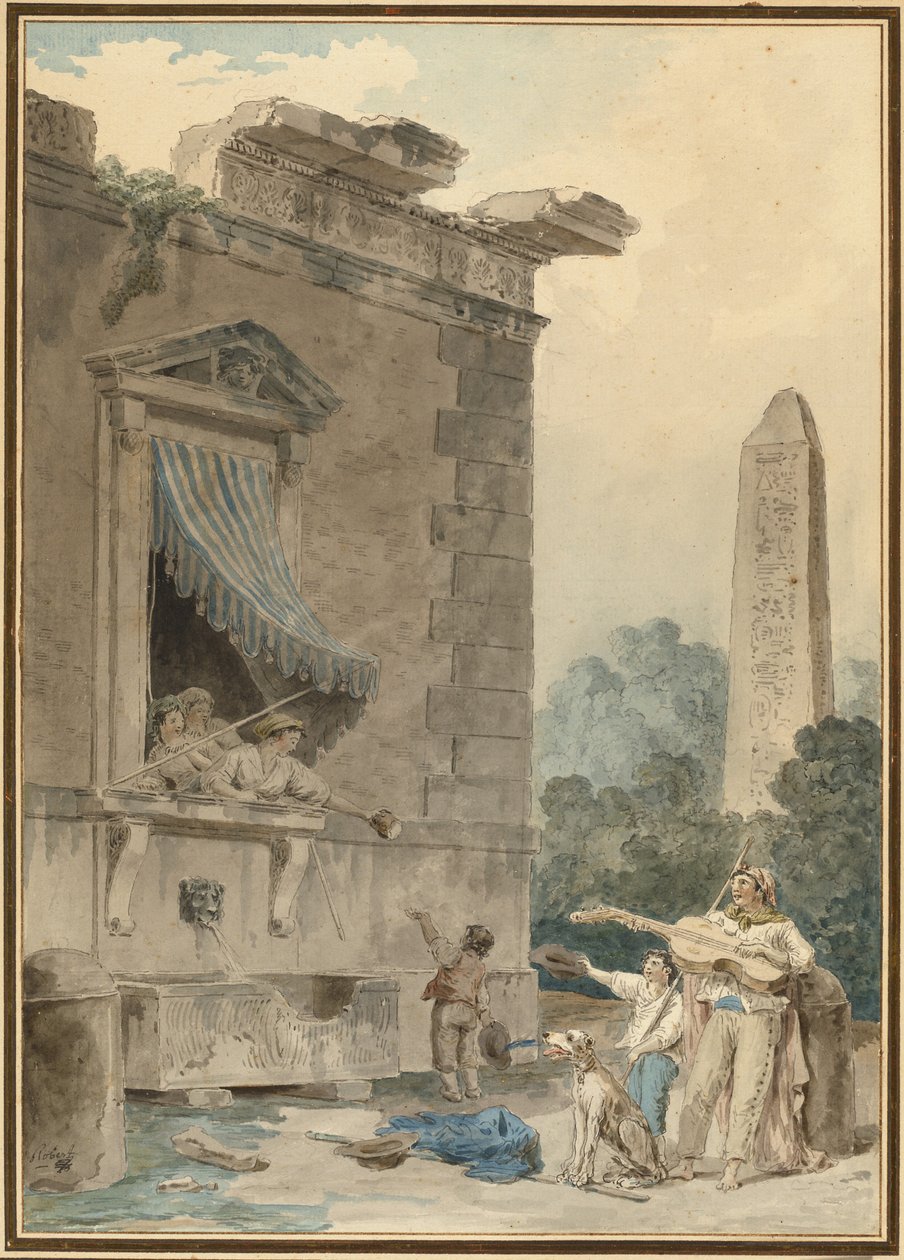 Damas caritativas de Hubert Robert