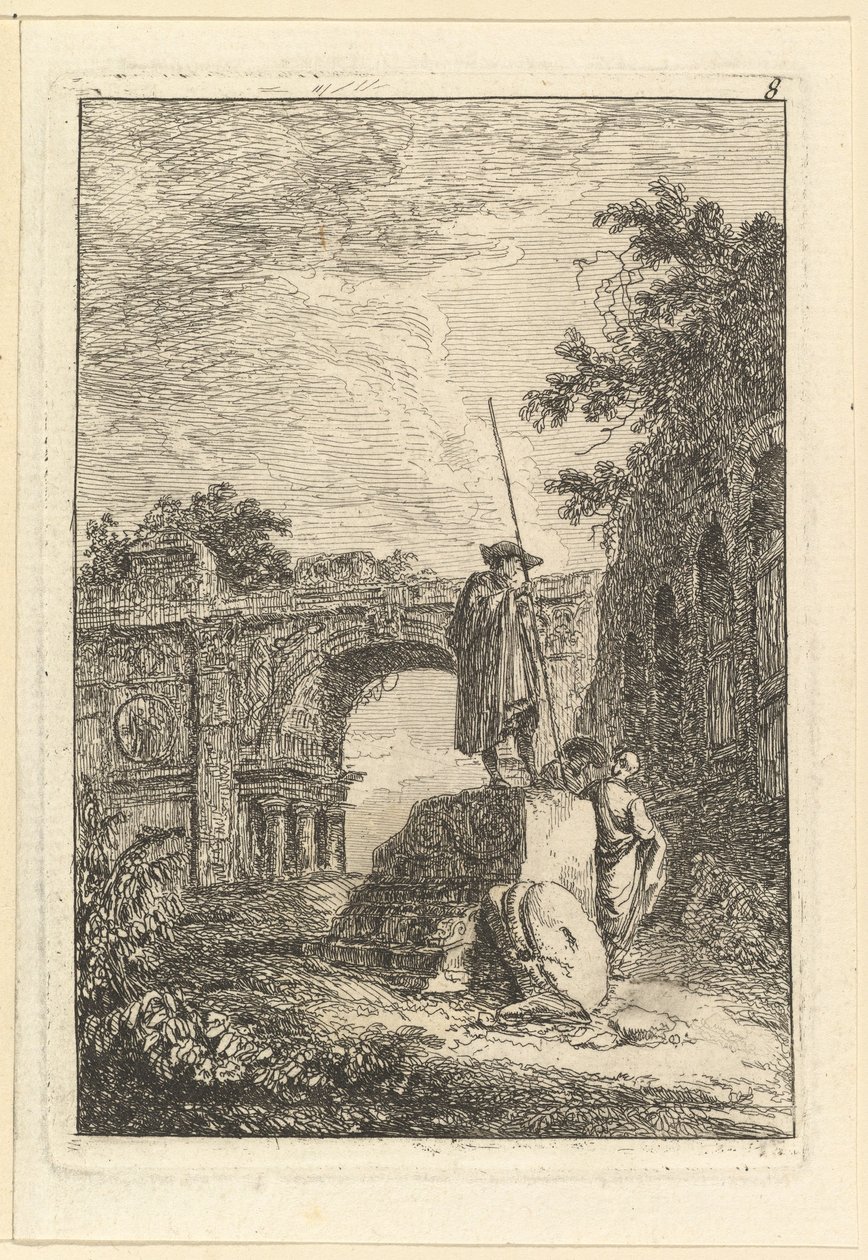 El Arco de Triunfo, s.f. de Hubert Robert