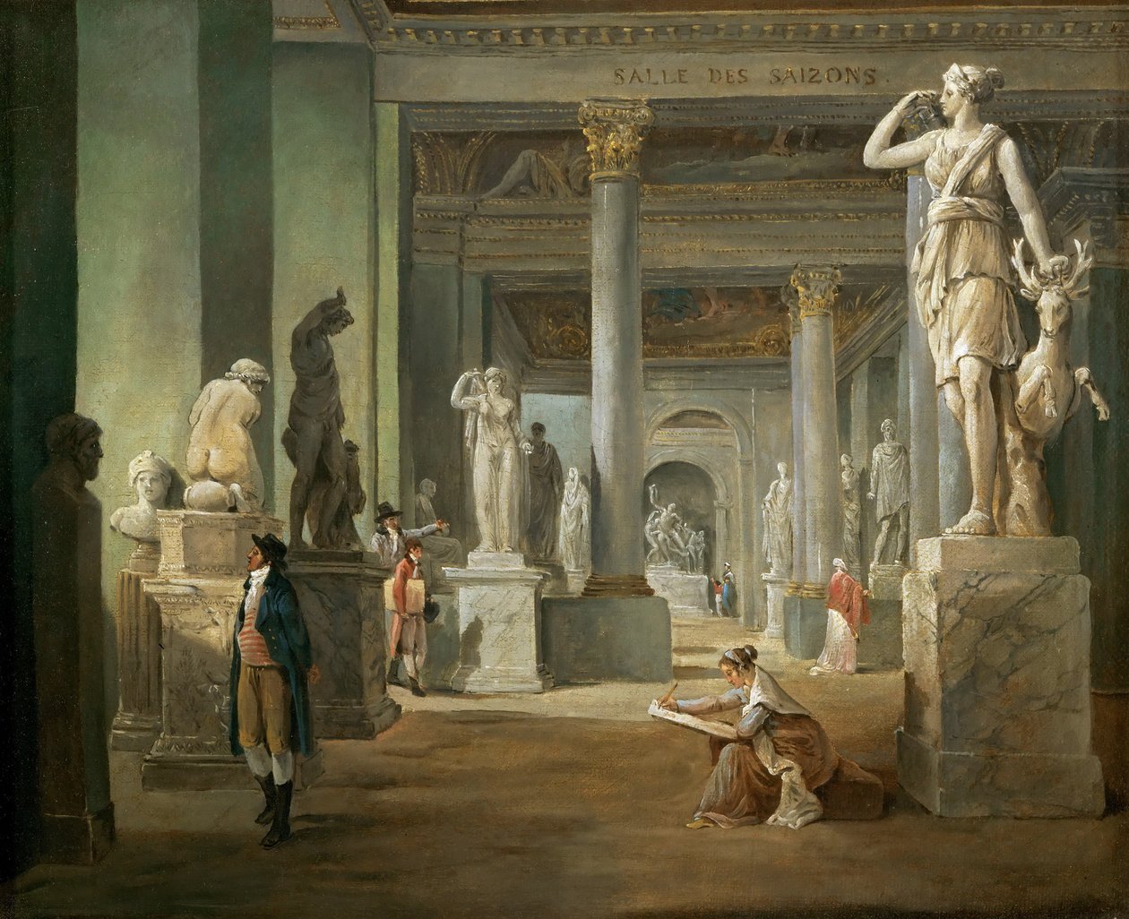 La sala de las Estaciones en el Louvre de Hubert Robert