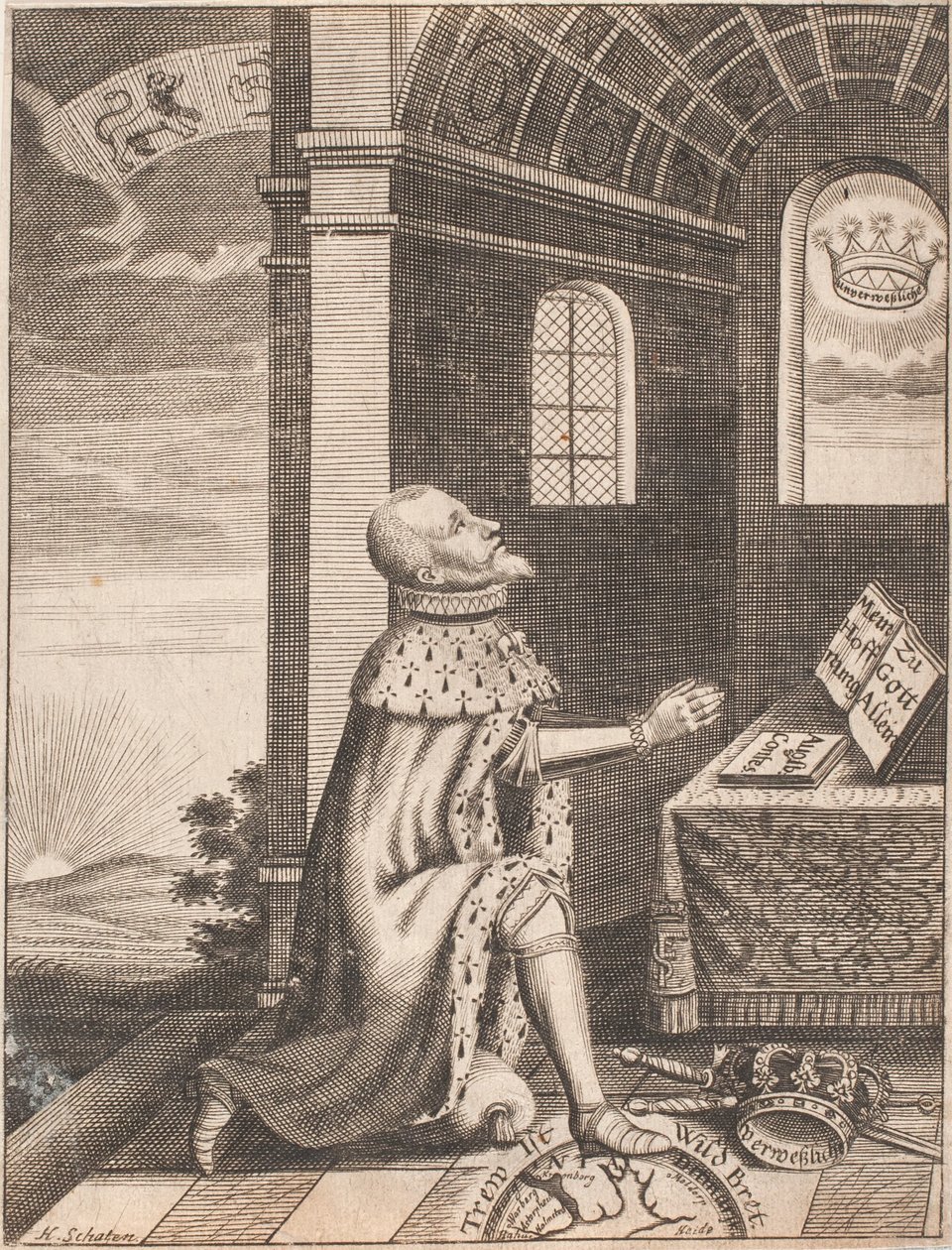 Rey Federico II de Hubert Schaten