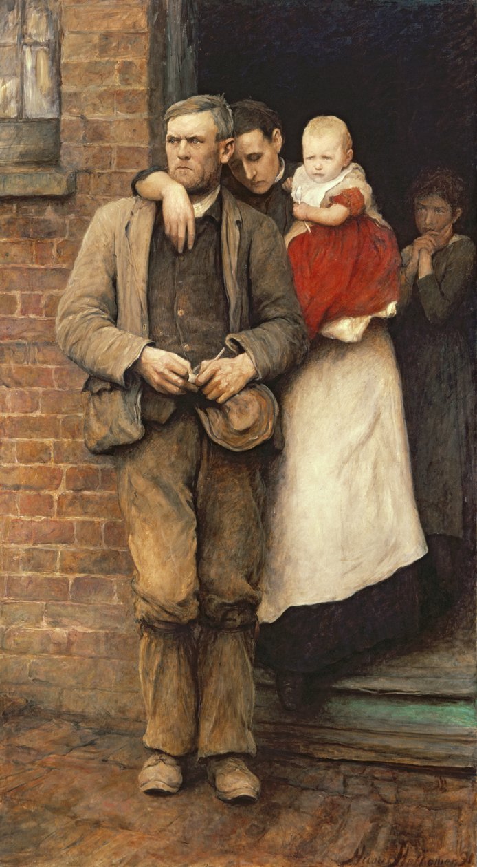 En Huelga, c.1891 de Hubert von Herkomer