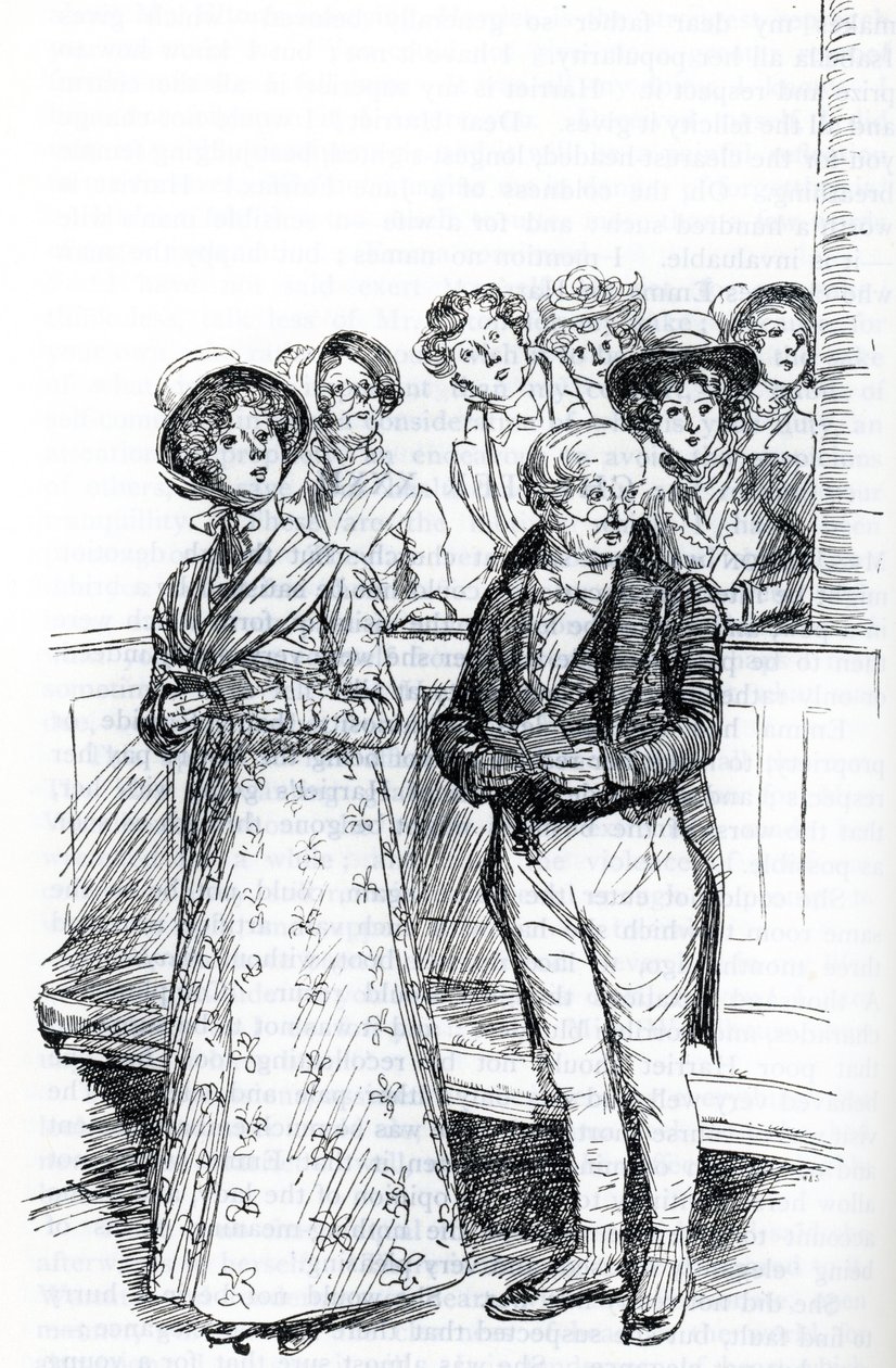 En la iglesia (ilustración) de Hugh Thomson
