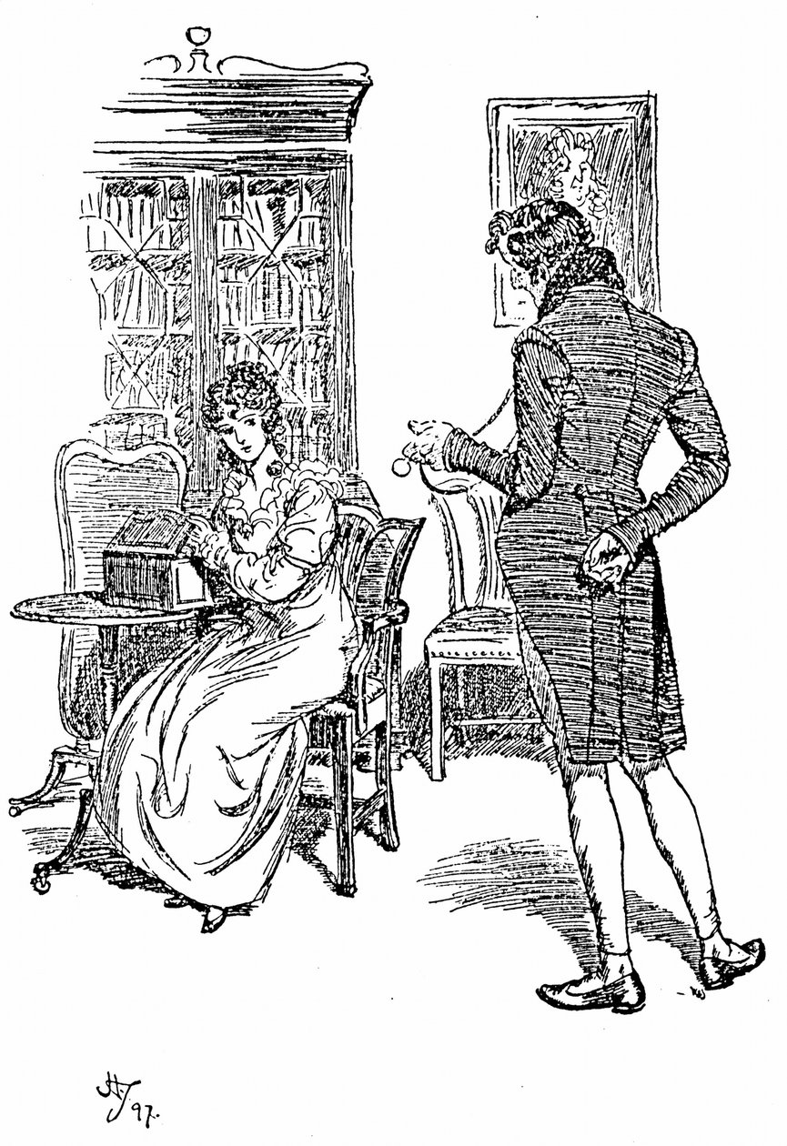 Ilustración para Persuasión de Jane Austen de Hugh Thomson
