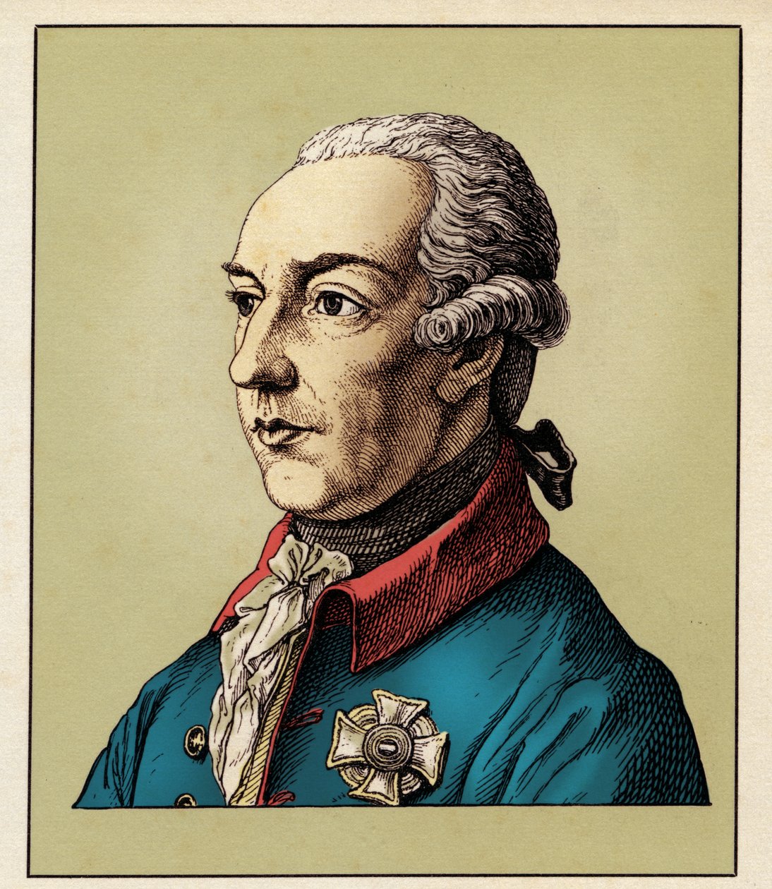Giuseppe II de Habsburgo-Lorena (1741-1790) 1854 (grabado) de Hugo Bürkner