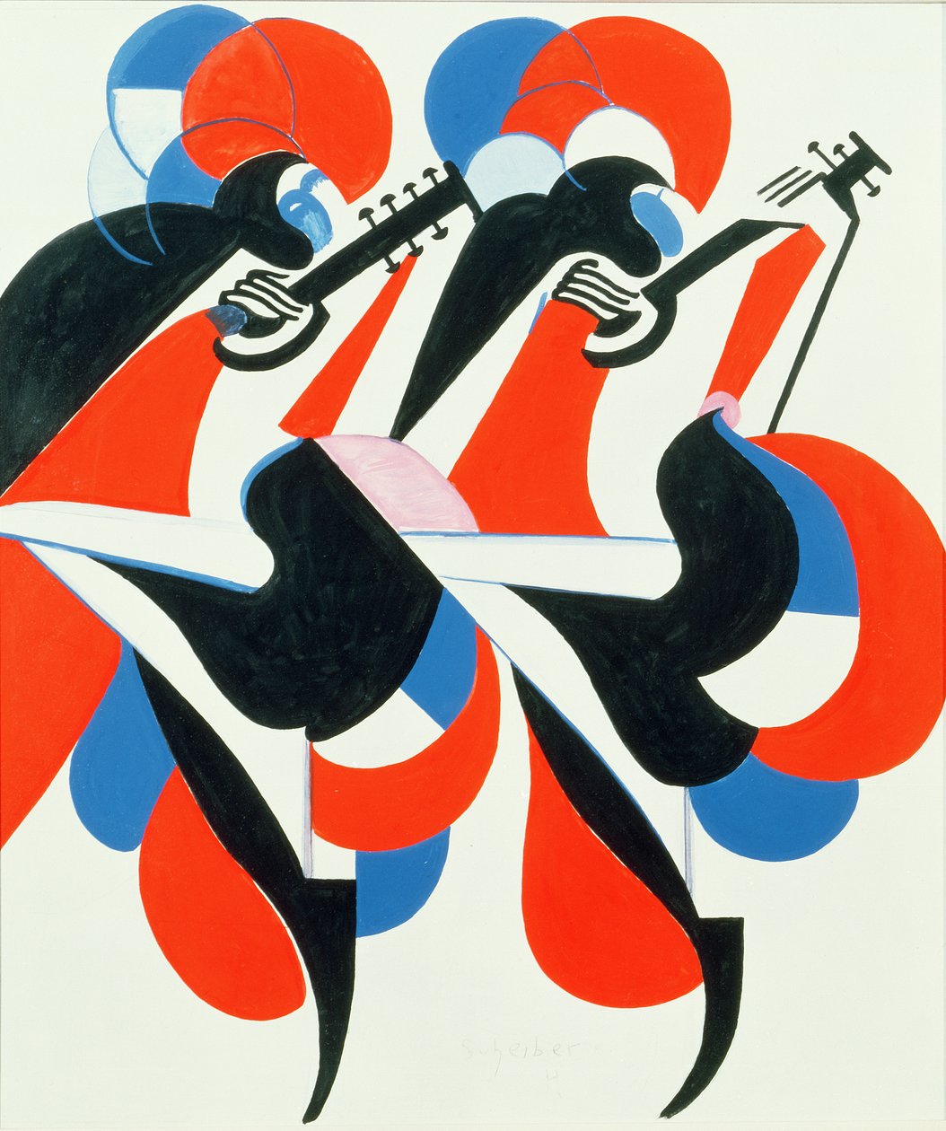 Músicos bailarines de Hugo Scheiber