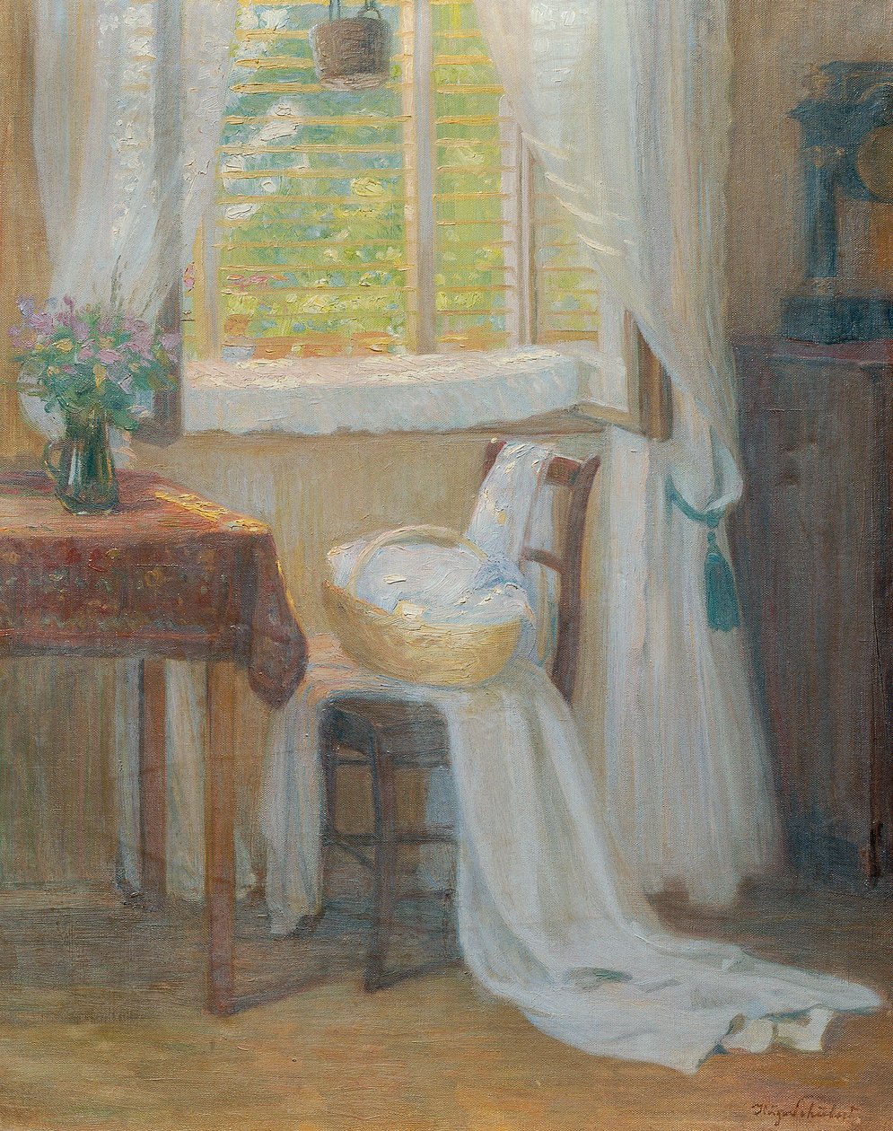interiores con ventana de Hugo Schubert