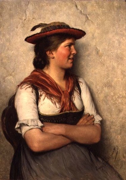 Una niña campesina de Hugo Wilhelm Kauffman