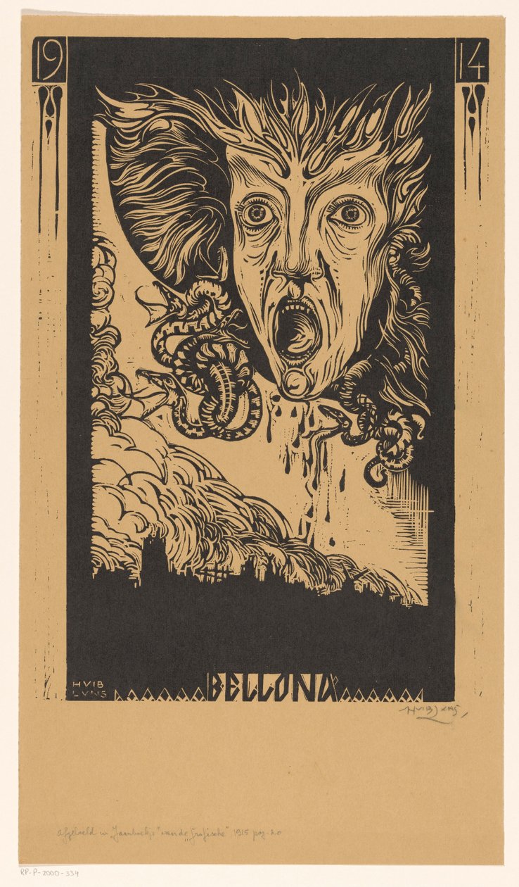 Bellona (título del objeto) de Huib Luns (signed by artist)