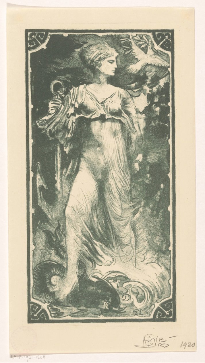 Personificación de la esperanza de Huib Luns (signed by artist)
